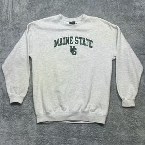 University Of Maine Pullover‎ Sweatshirt Mens X-Small XS Gray State Black Bears